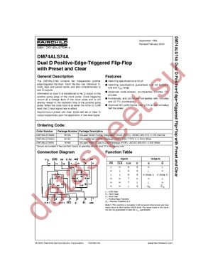 DM74ALS74ASJX datasheet  